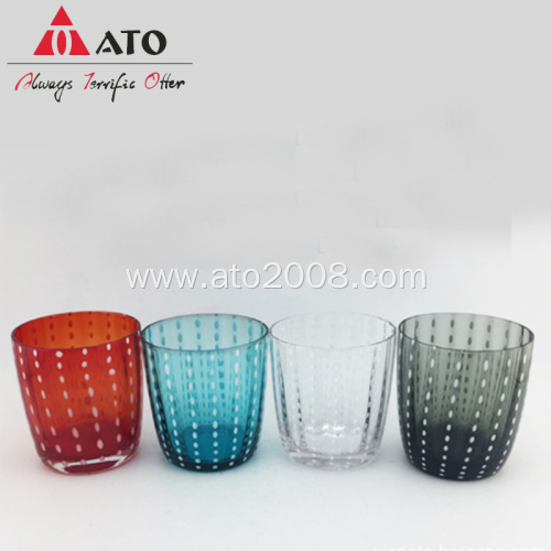 Color Drinking Glass Tumbler